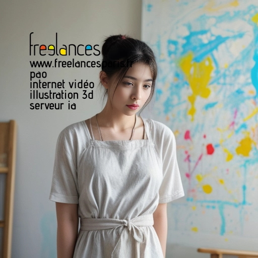 Pao internet vidéo illustration 3d serveur intelligence générative freelance paris studio de création OE21XW90